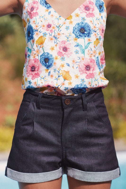 Short Jonas bleu foncé